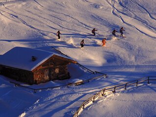 Ski resort Obereggen, skiing in the Dolomites