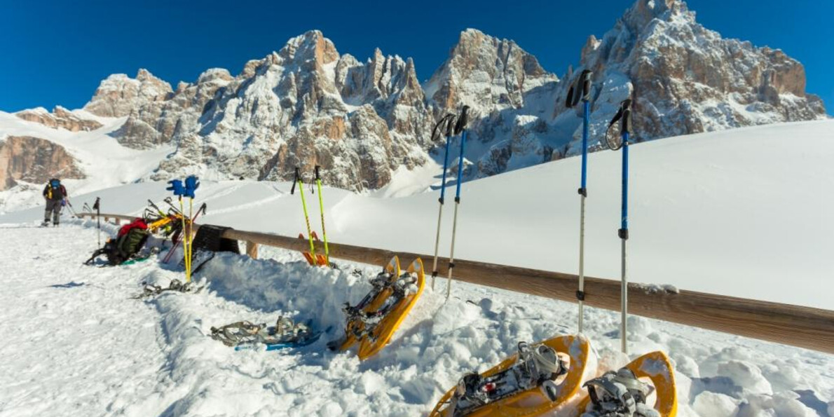 Con le ciaspole nei parchi naturali del Trentino