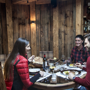 Rovereto Dining in a mountain hut