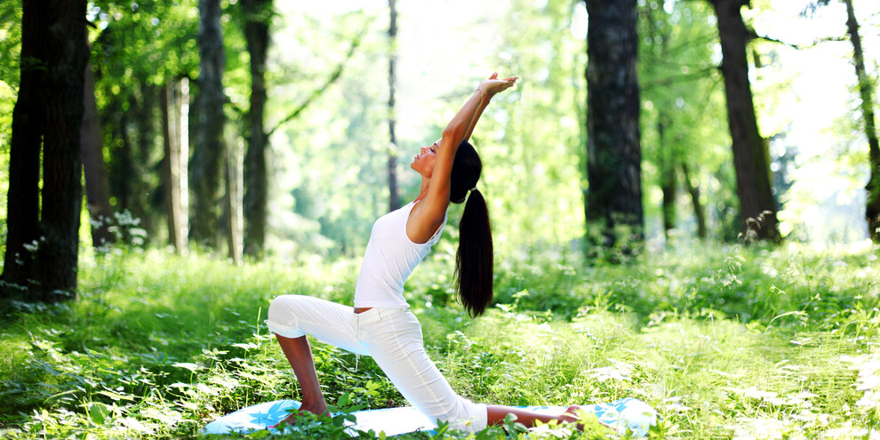 Yoga amongst the trees