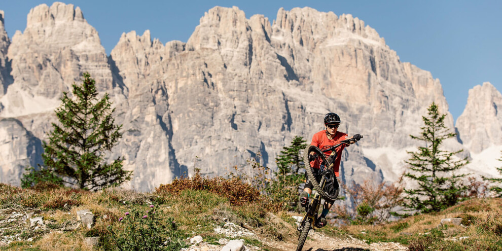 Mountain biking on the Paganella plateau