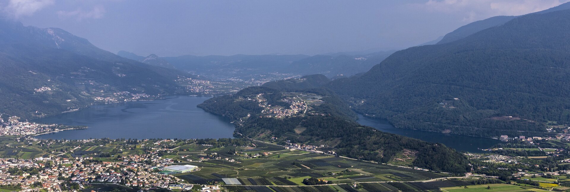 Caldonazzomeer Italie, in de buurt van Trento