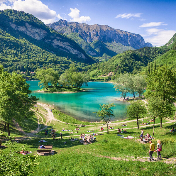 Lake Tenno Italy, hiking