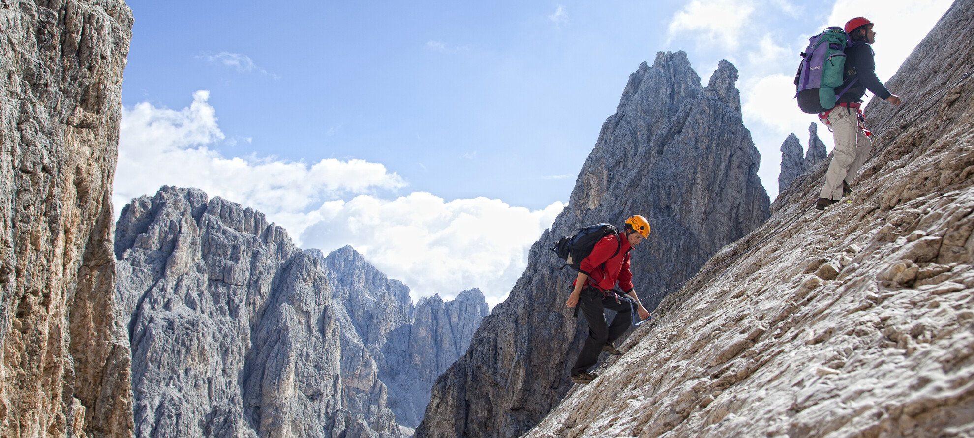 Adventures in the Dolomites:<br>climbing