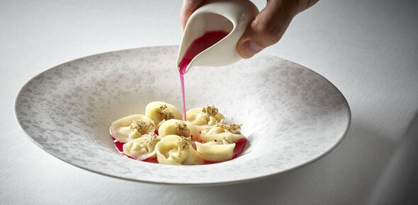 Dolomieu - ristorante stellato a Campiglio - tortelli di manioca