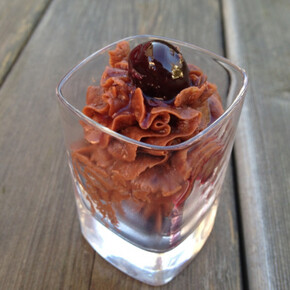 Mousse di castagne alla grappa