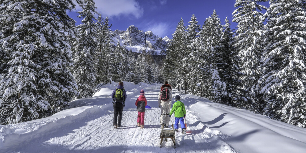 Sublime sledding in Val di Fassa