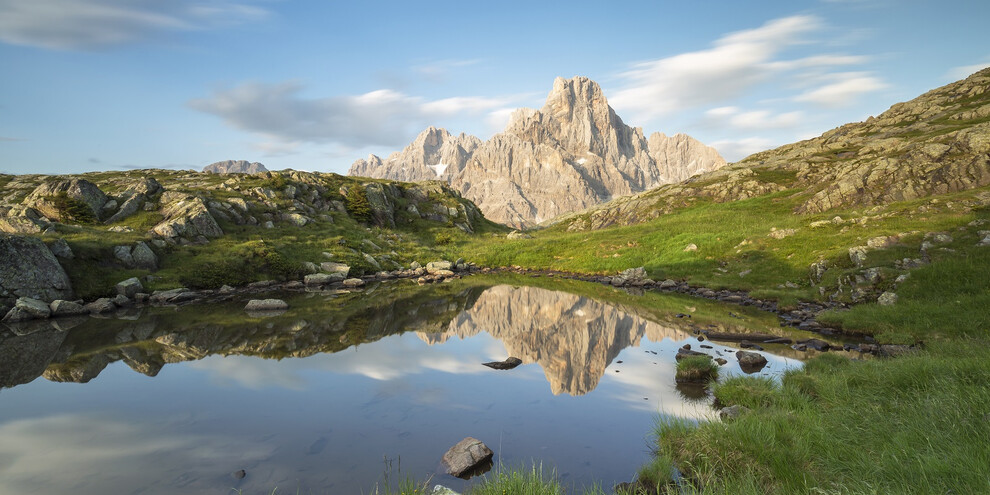 San Martino di Castrozza - Passo Rolle - Laghi Cavallazza e sullo sfondo Cimon della Pala | © Alessandro Gruzza