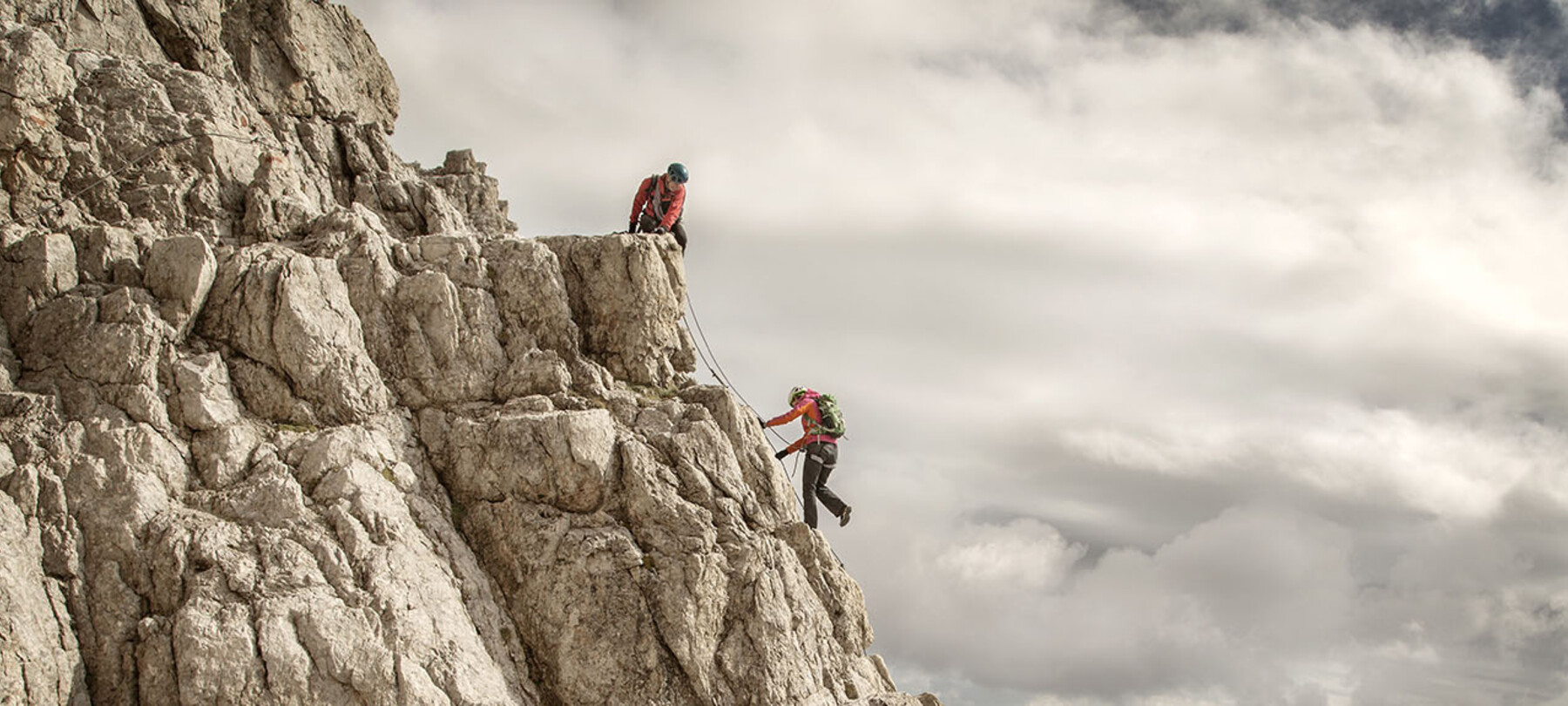 Mountaineering in the Dolomites: the Via delle Normali