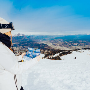 Mit Schneeschuhen in den Viote del Bondone | © APT Trento  Mit Schneeschuhen in den Viote del Bondone | © APT Trento