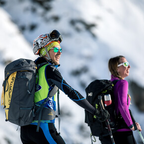 Sci alpinisti soddisfatti | © APT Madonna di Campiglio, Pinzolo, Val Rendena