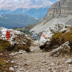 Graffer huts in autumn | © APT Madonna di Campiglio, Pinzolo, Val Rendena