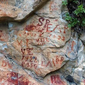 Le scritte dei pastori | © APT Fiemme Cembra