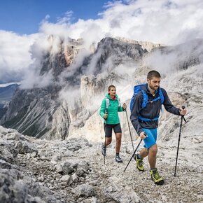 The last stretch of trail 701, just before reaching the Rosetta Refuge | © APT San Martino di Castrozza, Primiero e Vanoi