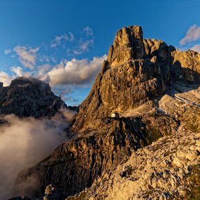 The Velo della Madonna Refuge on the Pale di San Martino | © APT San Martino di Castrozza, Primiero e Vanoi