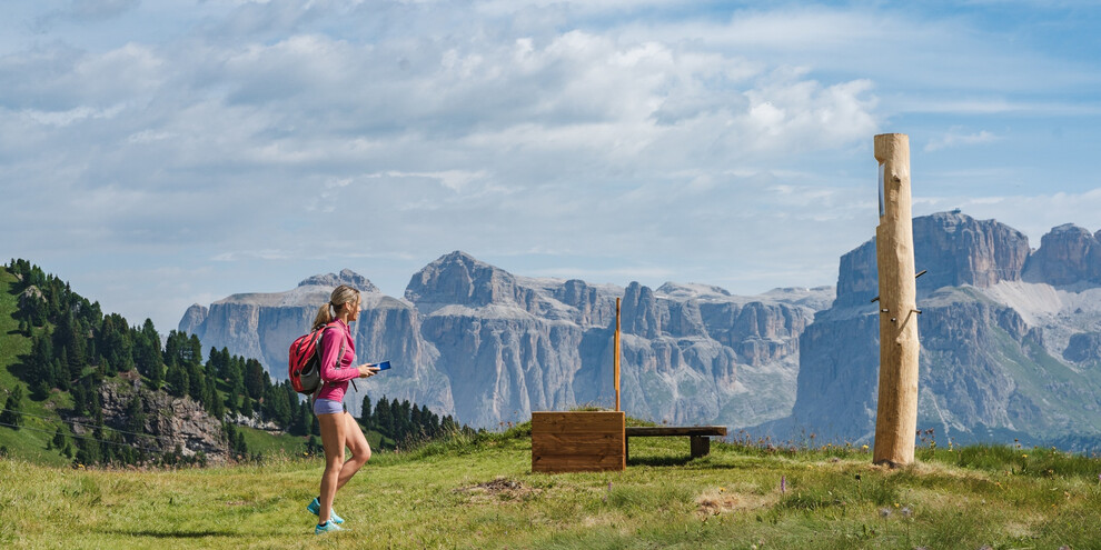 Thematic route Out of the box - Ciampac Alba di Canazei ©Archivio Funivia Ciampac e Contrin S.p.A. | © APT Val di Fassa