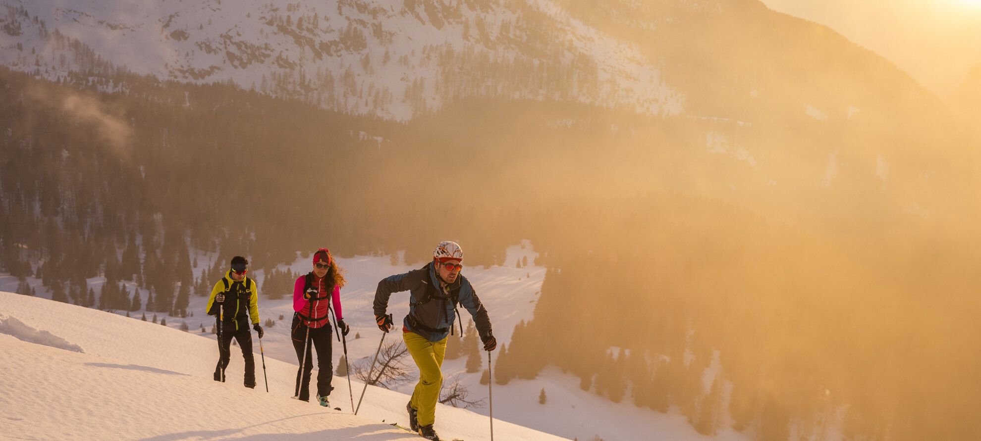 Sci alpinismo al tramonto - Passo Rolle | © Federico Modica