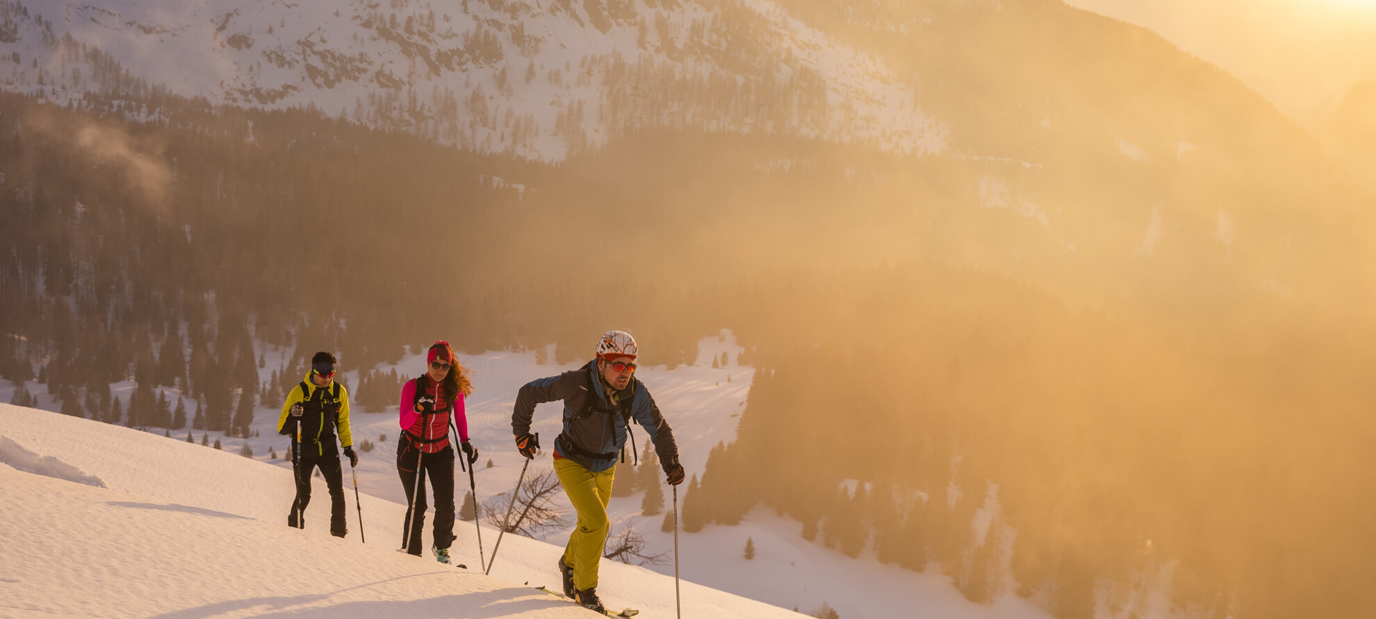 Sci alpinismo al tramonto - Passo Rolle | © Federico Modica