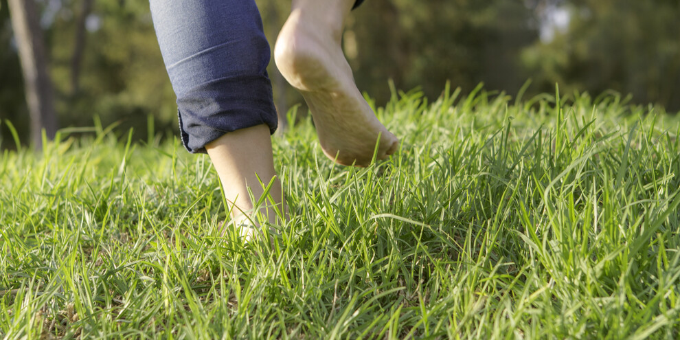 A barefoot walk