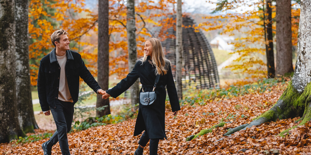 Enjoying the foliage colours at Arte Sella