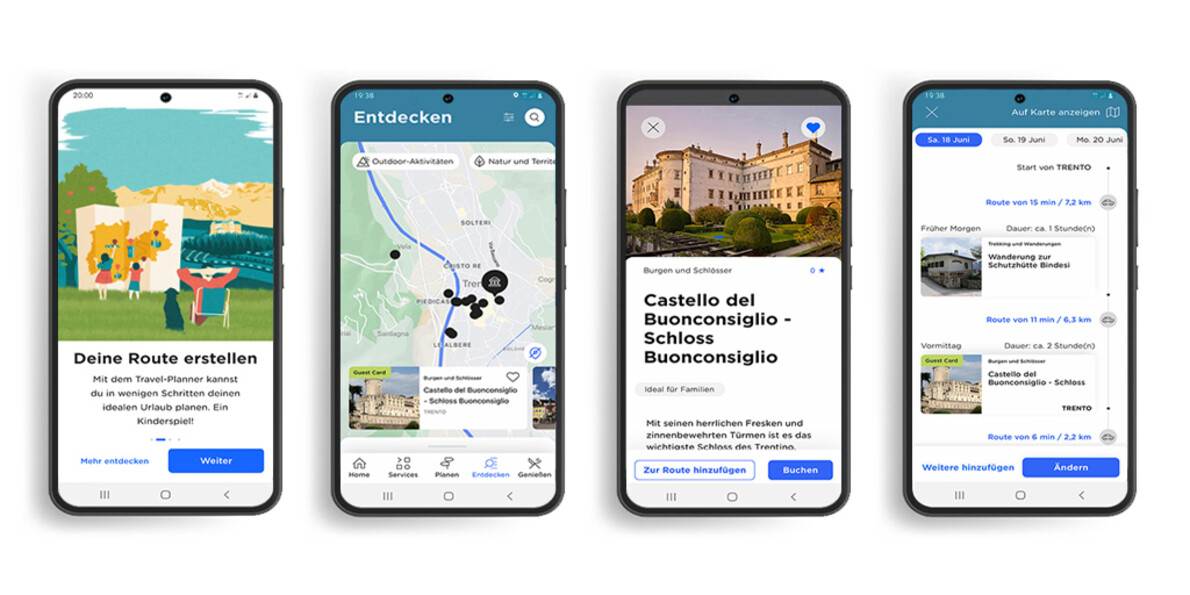 Mobile Applikation Trentino Guest Card