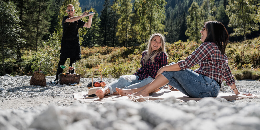 A cocktail on the beach… in the mountains