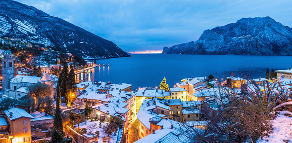 Magia zimy nad jeziorem Garda