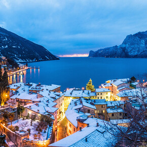 Jezioro Garda zimą