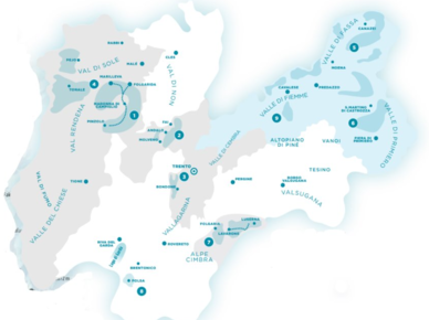 Comprensori sciistici del Trentino - Dove Sciare in Trentino