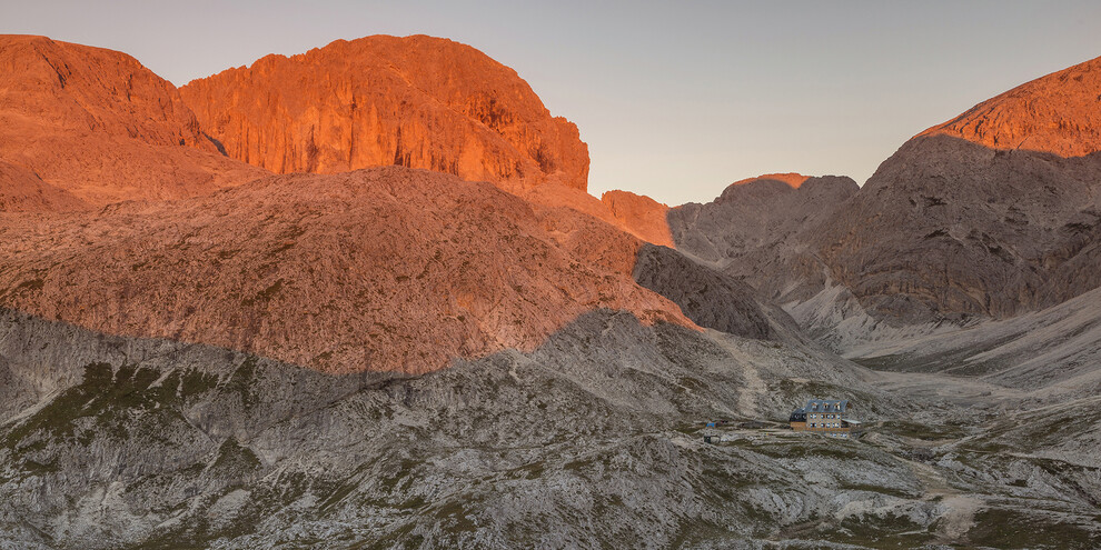 Alpenglow on the Catinaccio Group