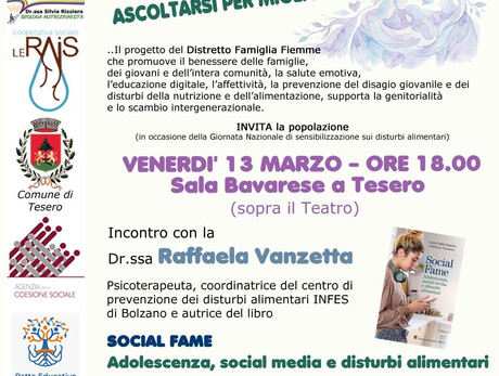 locandina disturbi alimentari