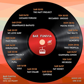 Bar Funivia - Live evenings programme