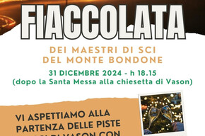 Torchlight procession of the Ski Instructors of Monte Bondone