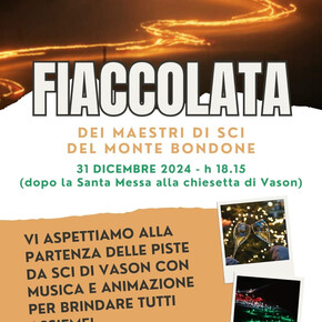 Torchlight procession of the Ski Instructors of Monte Bondone