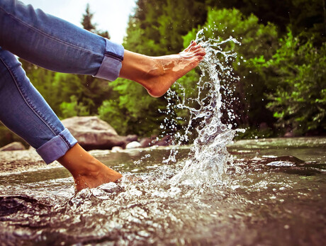 Feel the nature barefoot