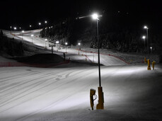 Night skiing on Monte Bondone