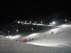 Night skiing on Monte Bondone