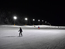 Night skiing on Monte Bondone