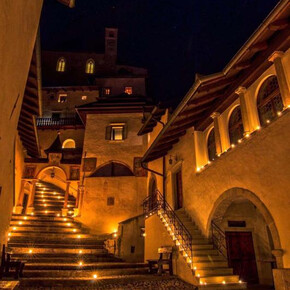 Crepuscolo al Santuario di San Romedio