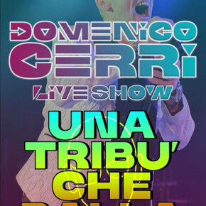  The photo depicts the singer Domenico Cerri singing.