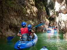 Novella Gorges: Kayak excursion with towing service