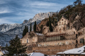 Giardino dei Ciucioi di Lavis innevato