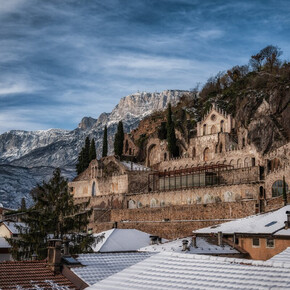 Giardino dei Ciucioi di Lavis innevato