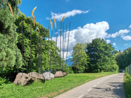 Scultura "Nel vento (Canneto)" di Ivano Troisi: INAUGURAZIONE