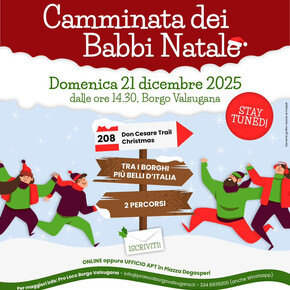 Camminata dei Babbi Natale - Borgo Valsugana