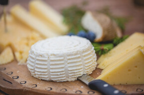 Cheese tasting with local products