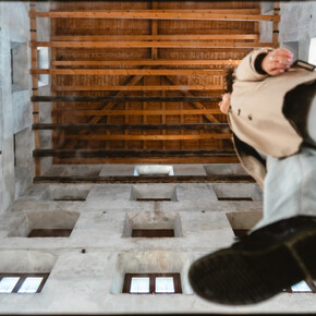  Spaziergang an einem seidenen Faden, in Rovereto 