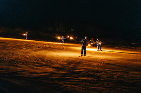  Torchlight procession on the ski slopes 
