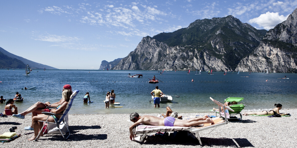 Bathing lakes in Trentino