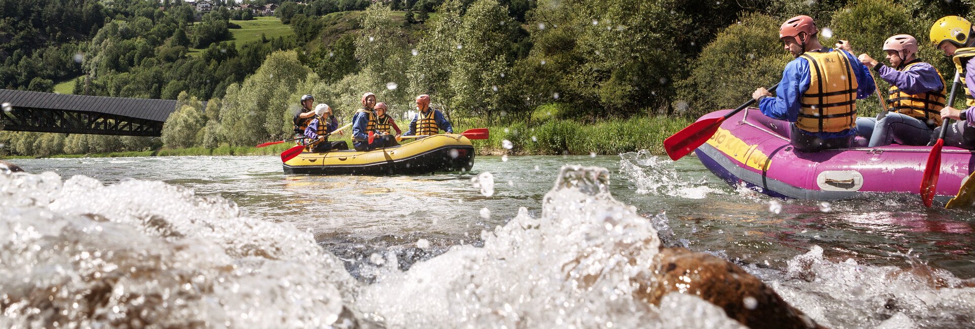 Cavalese - Rafting- und Canyoning-Tour auf dem Wildbach Avisio